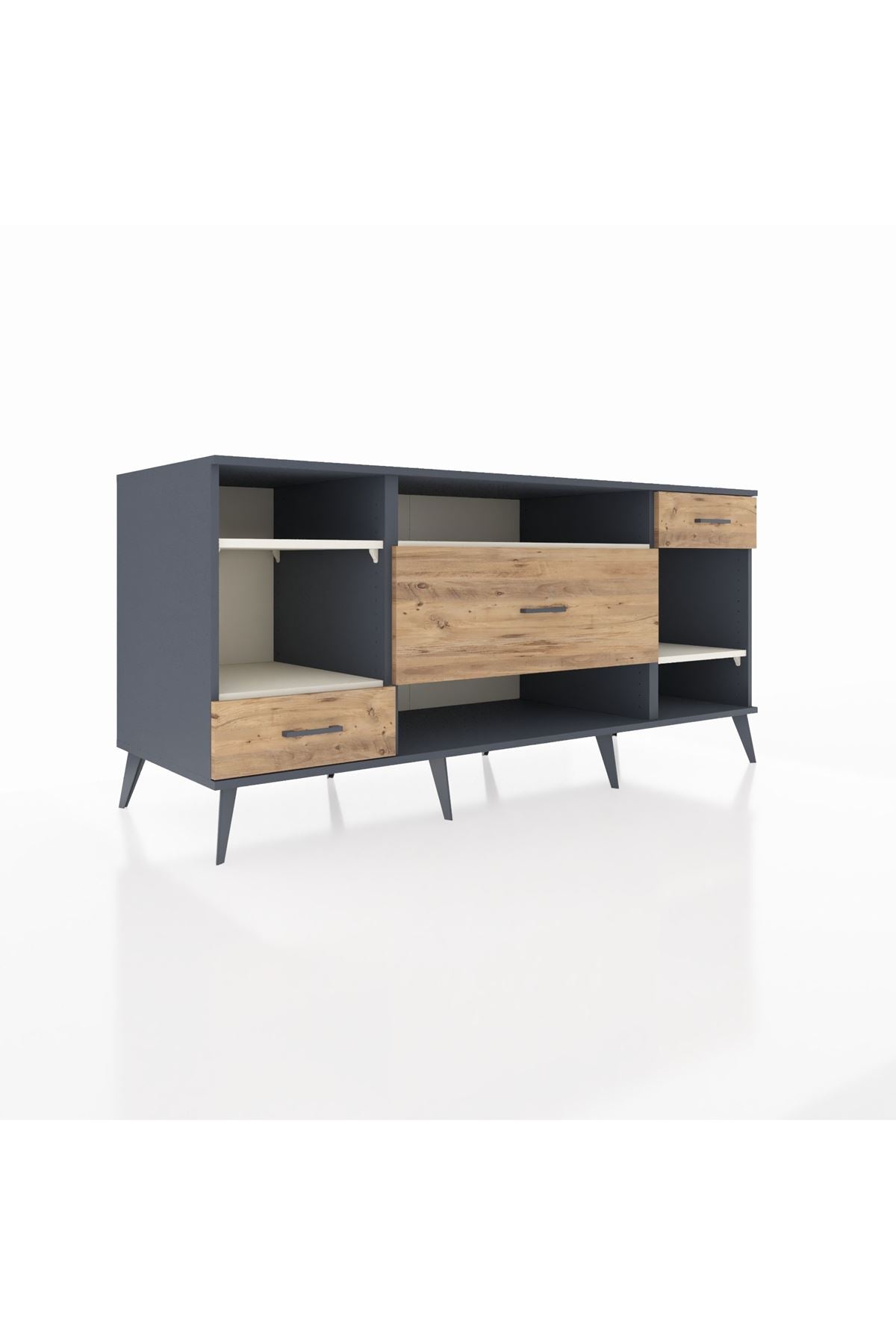 Kronos Konsol 4 Raflı 3 Çekmeceli 176x59x83 - S610M021V15C