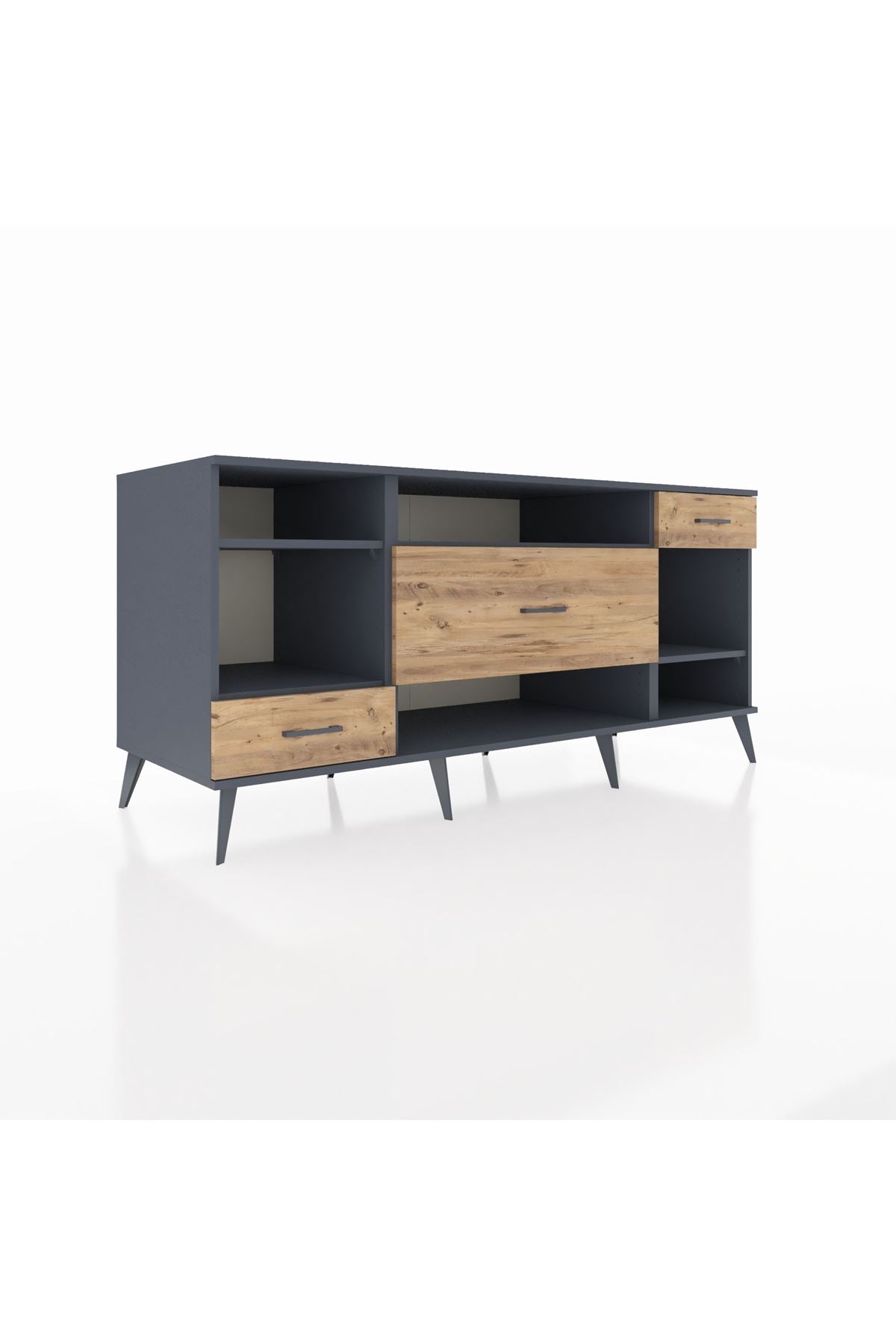Kronos Konsol 4 Raflı 3 Çekmeceli 176x59x83 - S610M021V18C