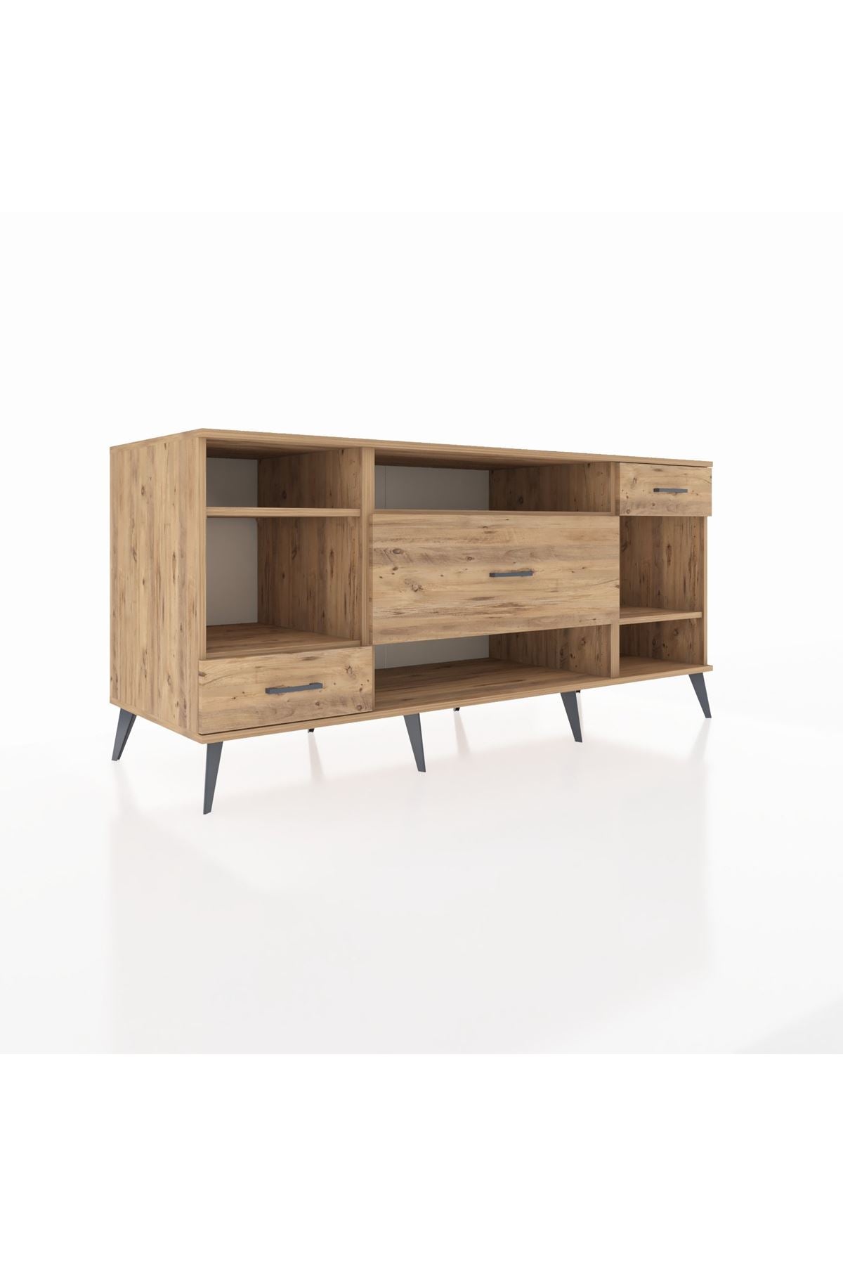 Kronos Konsol 4 Raflı 3 Çekmeceli 176x59x83 - S610M021V21C