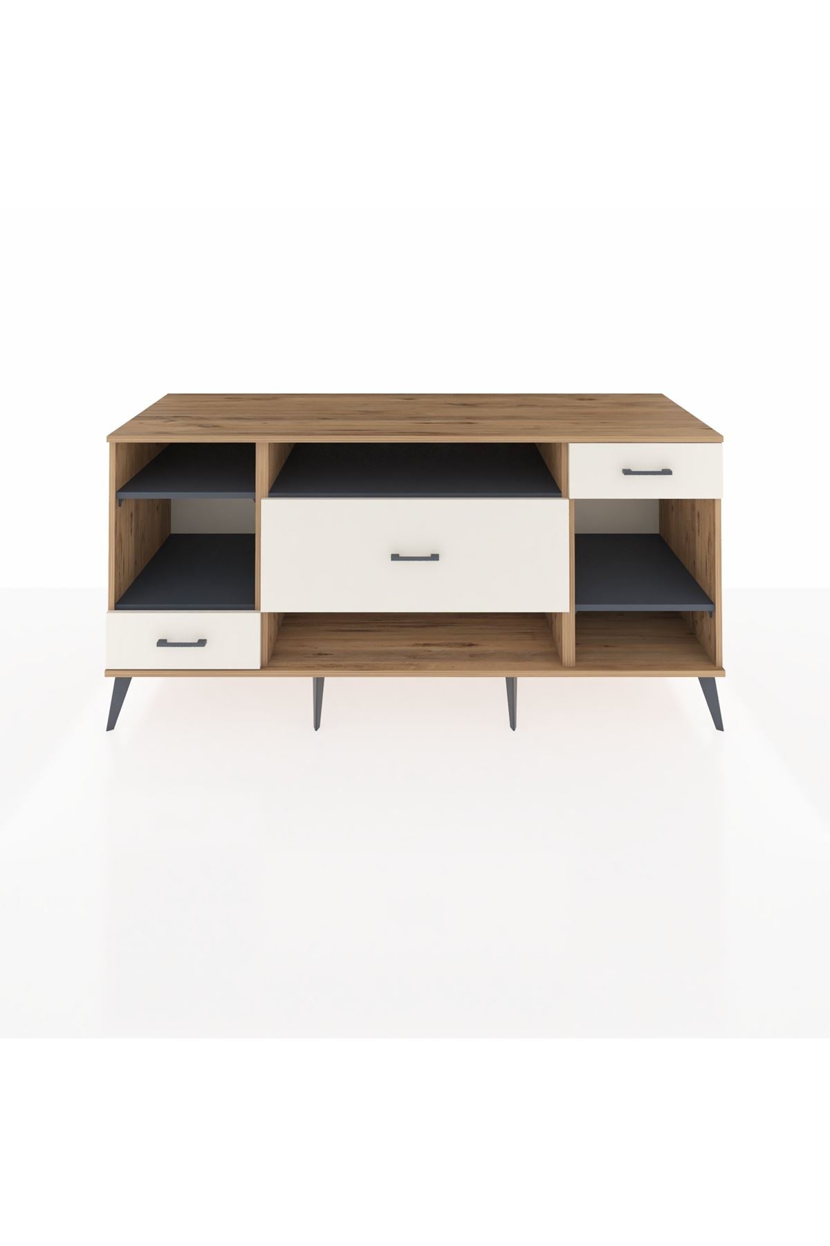 Kronos Konsol 4 Raflı 3 Çekmeceli 176x59x83 - S610M021V25C