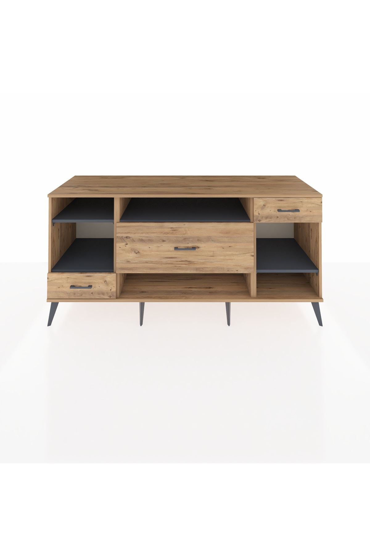 Kronos Konsol 4 Raflı 3 Çekmeceli 176x59x83 - S610M021V27C
