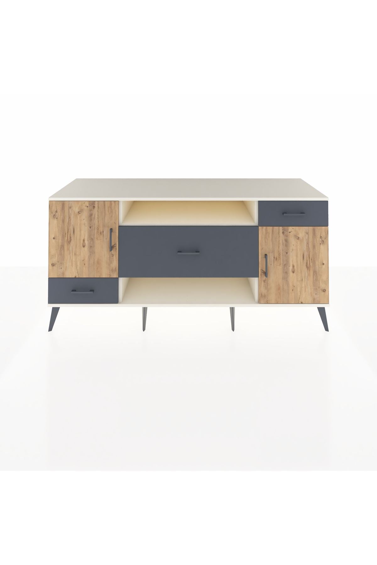 Kronos Konsol 4 Raflı 3 Çekmeceli 2 Kapaklı 176x59x83 - S610M022V02C