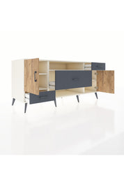 Kronos Konsol 4 Raflı 3 Çekmeceli 2 Kapaklı 176x59x83 - S610M022V02C