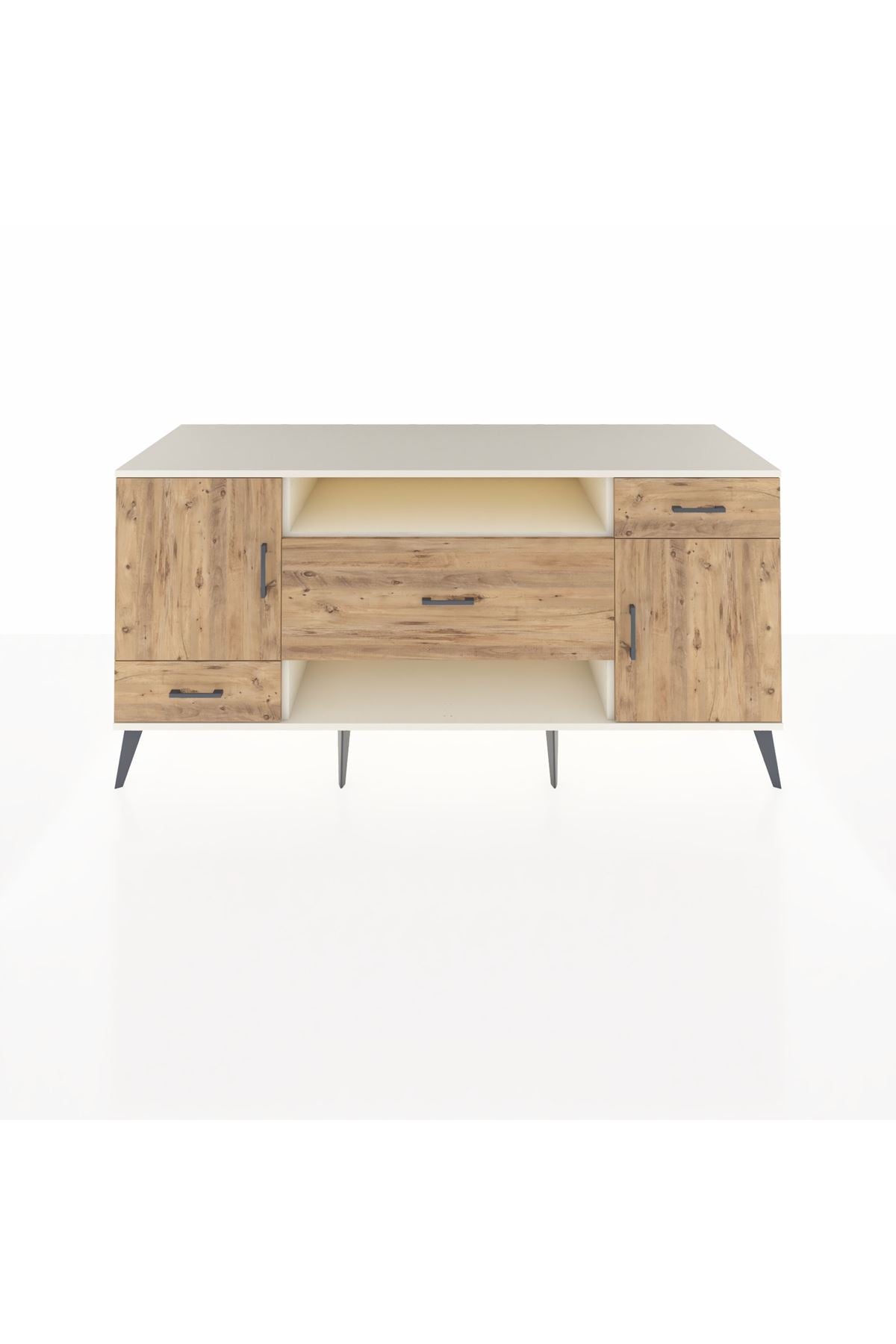 Kronos Konsol 4 Raflı 3 Çekmeceli 2 Kapaklı 176x59x83 - S610M022V03C