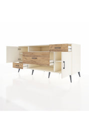 Kronos Konsol 4 Raflı 3 Çekmeceli 2 Kapaklı 176x59x83 - S610M022V06C
