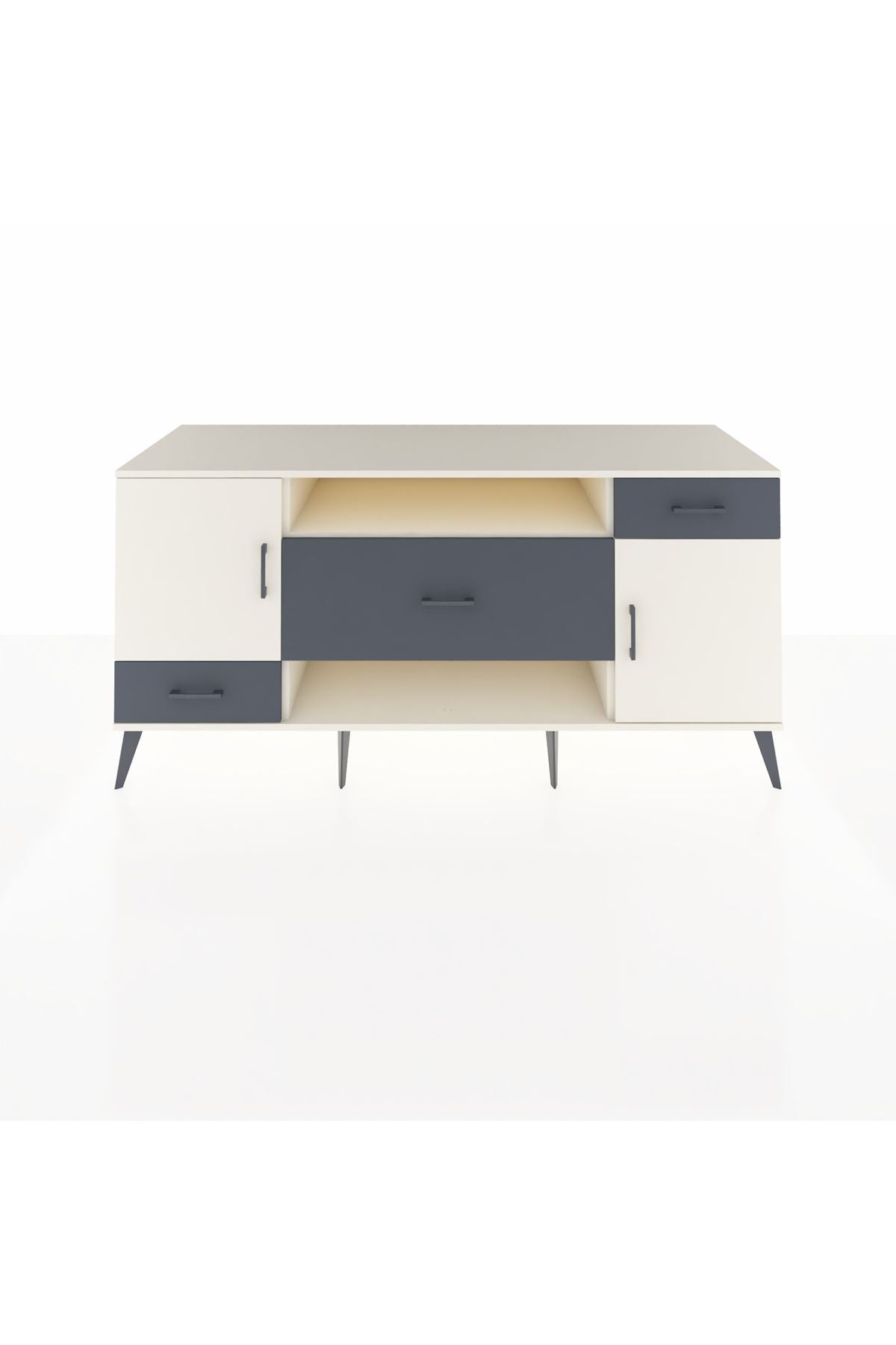 Kronos Konsol 4 Raflı 3 Çekmeceli 2 Kapaklı 176x59x83 - S610M022V05C