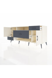 Kronos Konsol 4 Raflı 3 Çekmeceli 2 Kapaklı 176x59x83 - S610M022V05C