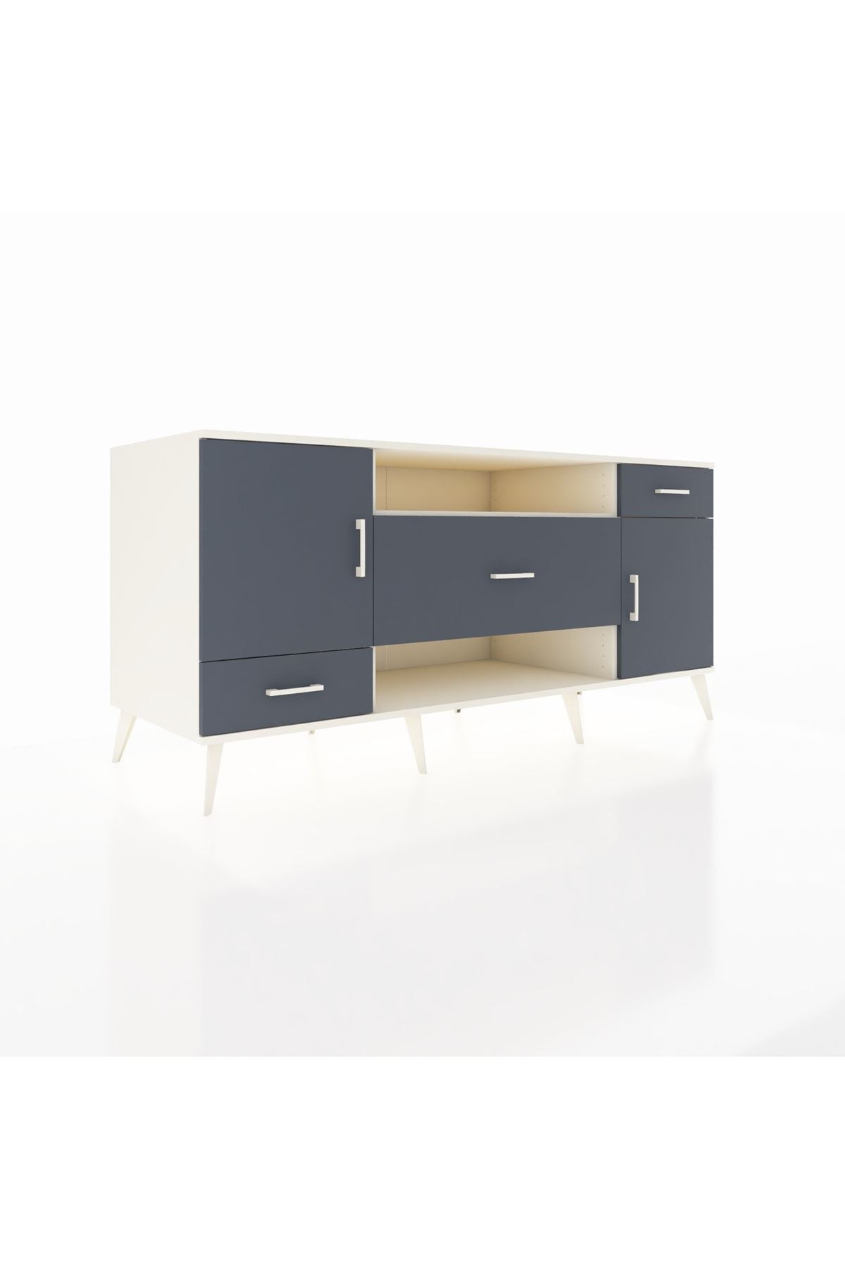 Kronos Konsol 4 Raflı 3 Çekmeceli 2 Kapaklı 176x59x83 - S610M022V08C