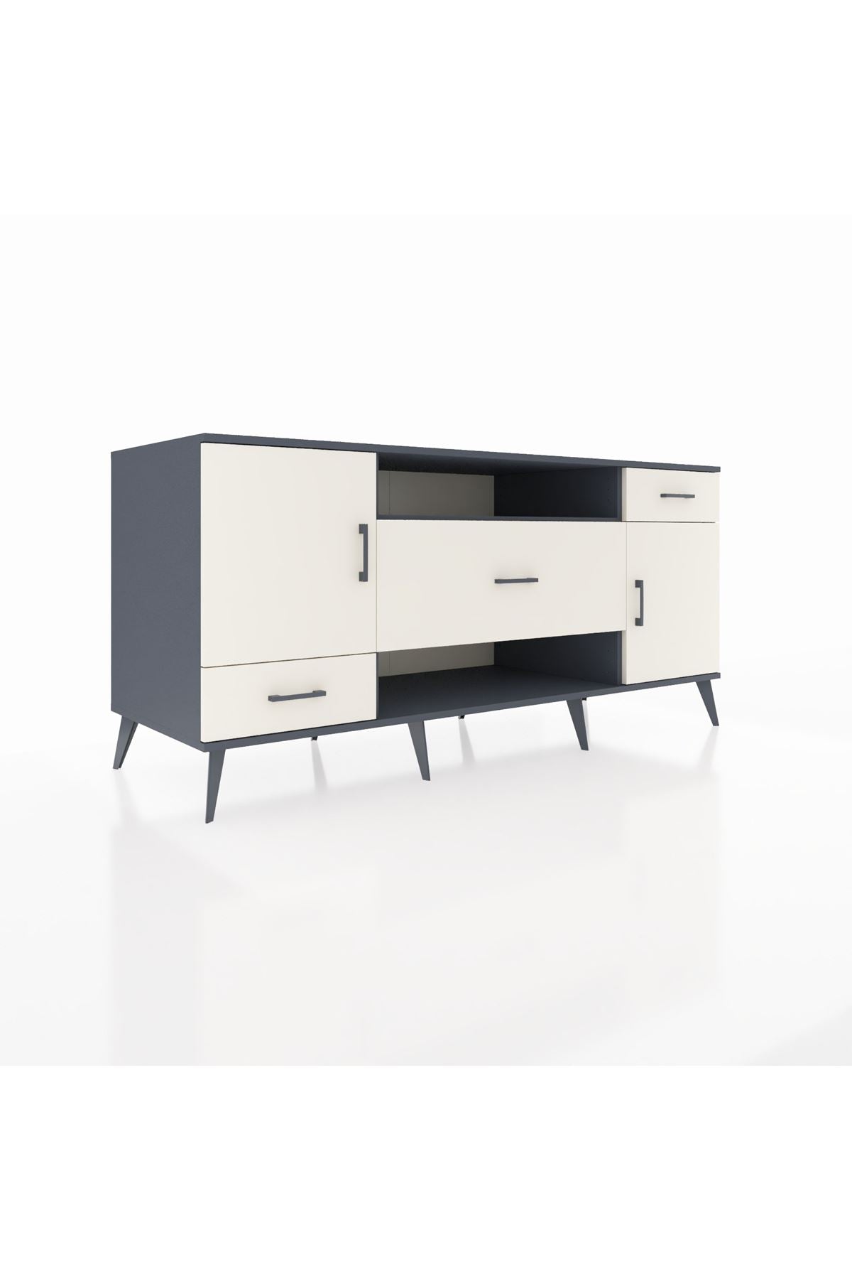 Kronos Konsol 4 Raflı 3 Çekmeceli 2 Kapaklı 176x59x83 - S610M022V13C