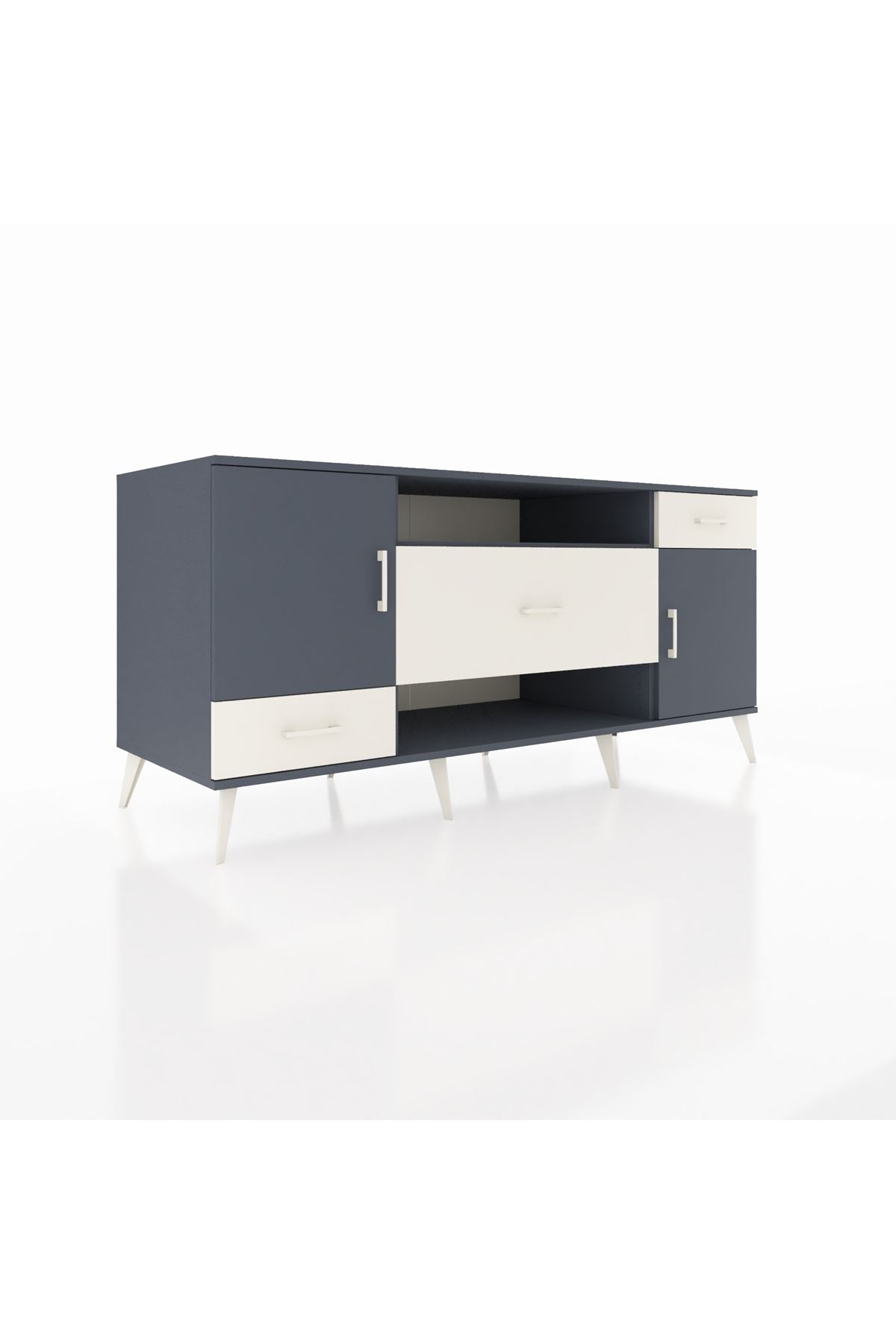Kronos Konsol 4 Raflı 3 Çekmeceli 2 Kapaklı 176x59x83 - S610M022V16C