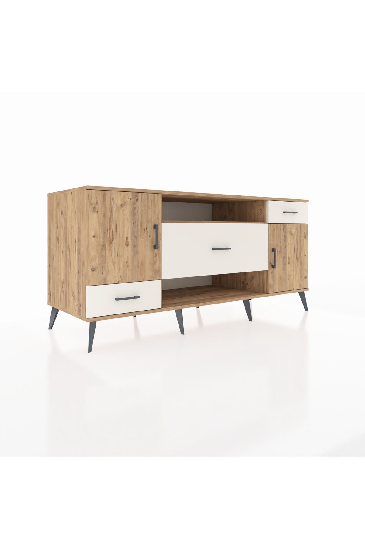 Kronos Konsol 4 Raflı 3 Çekmeceli 2 Kapaklı 176x59x83 - S610M022V19C