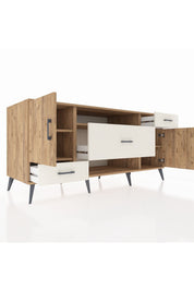 Kronos Konsol 4 Raflı 3 Çekmeceli 2 Kapaklı 176x59x83 - S610M022V19C