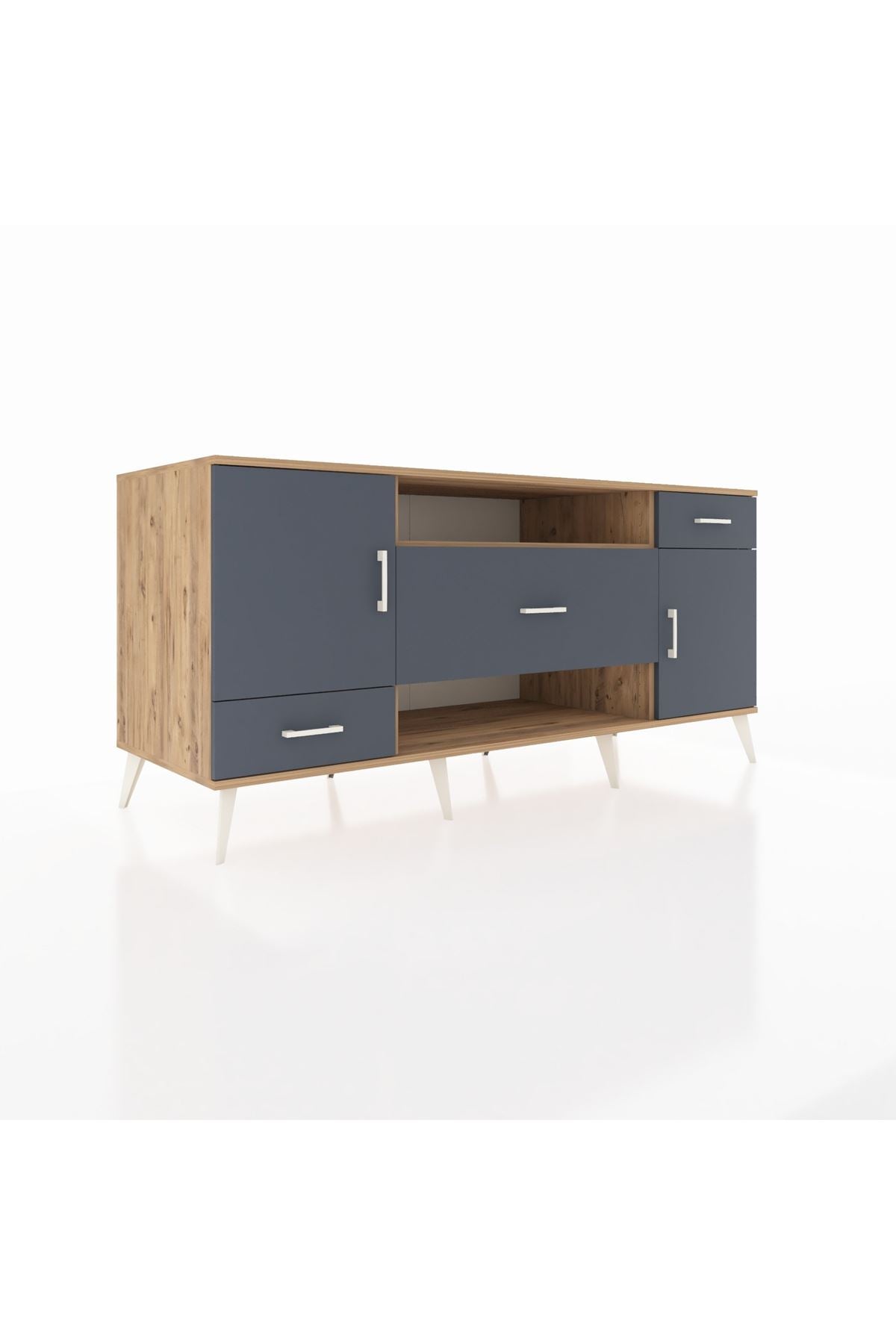 Kronos Konsol 4 Raflı 3 Çekmeceli 2 Kapaklı 176x59x83 - S610M022V26C