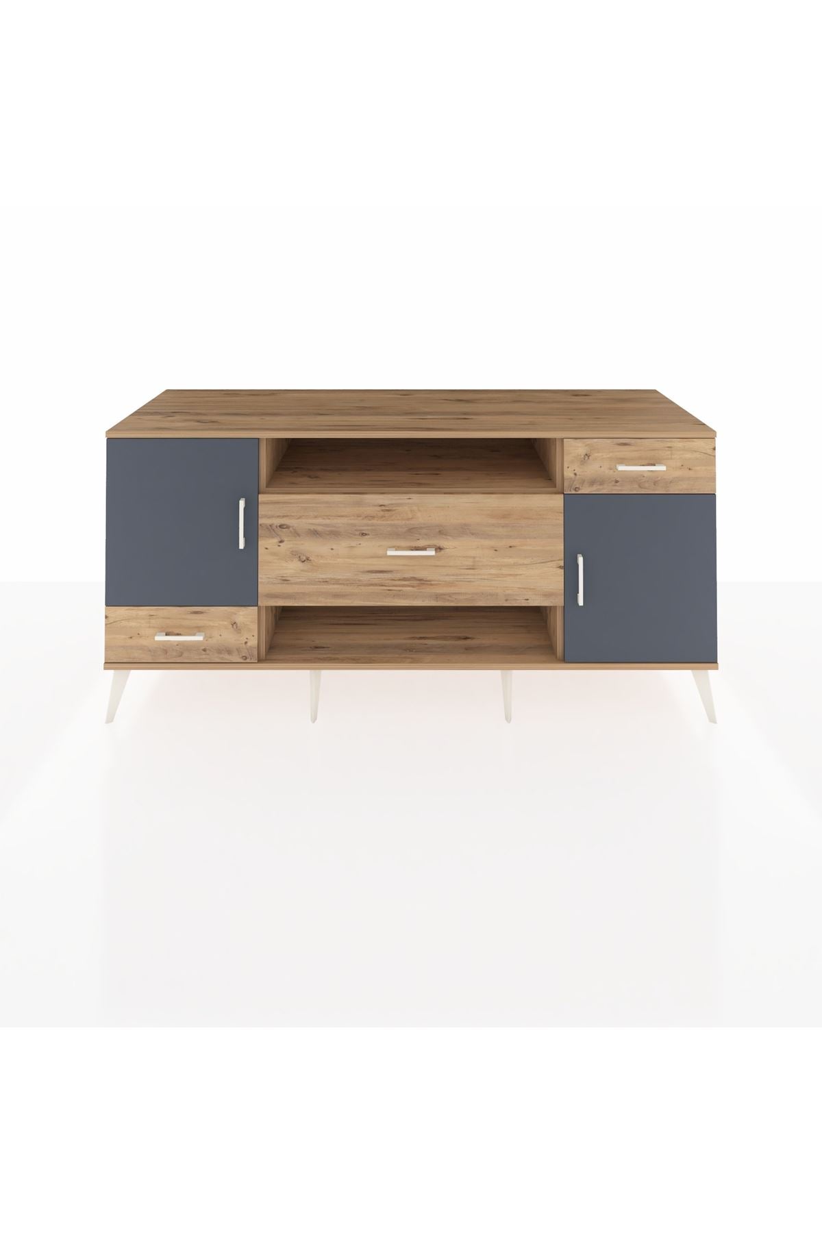Kronos Konsol 4 Raflı 3 Çekmeceli 2 Kapaklı 176x59x83 - S610M022V27C
