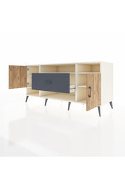 Kronos Konsol 5 Raflı Tek Çekmeceli 2 Kapaklı 176x59x83 - S610M023V02C