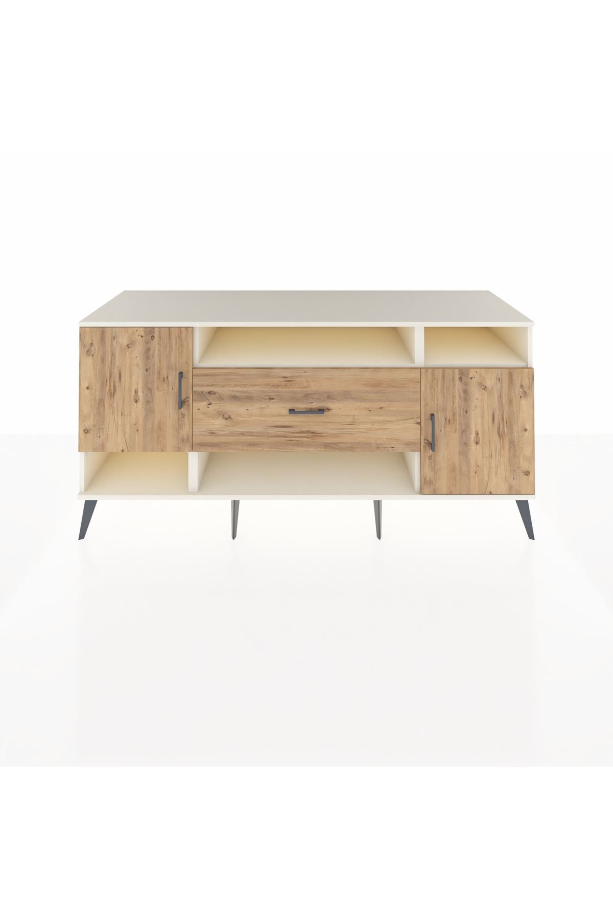 Kronos Konsol 5 Raflı Tek Çekmeceli 2 Kapaklı 176x59x83 - S610M023V03C