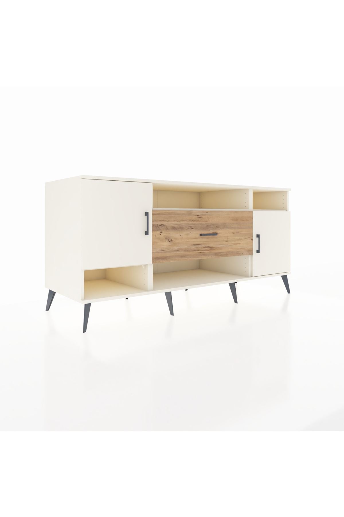 Kronos Konsol 5 Raflı Tek Çekmeceli 2 Kapaklı 176x59x83 - S610M023V06C