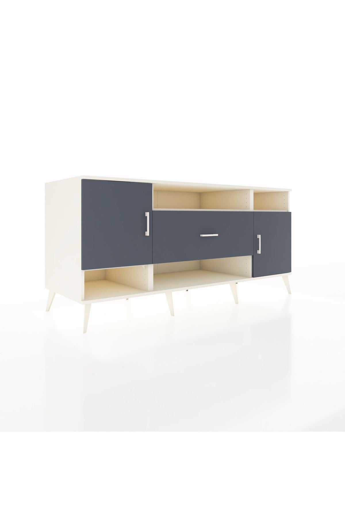Kronos Konsol 5 Raflı Tek Çekmeceli 2 Kapaklı 176x59x83 - S610M023V08C