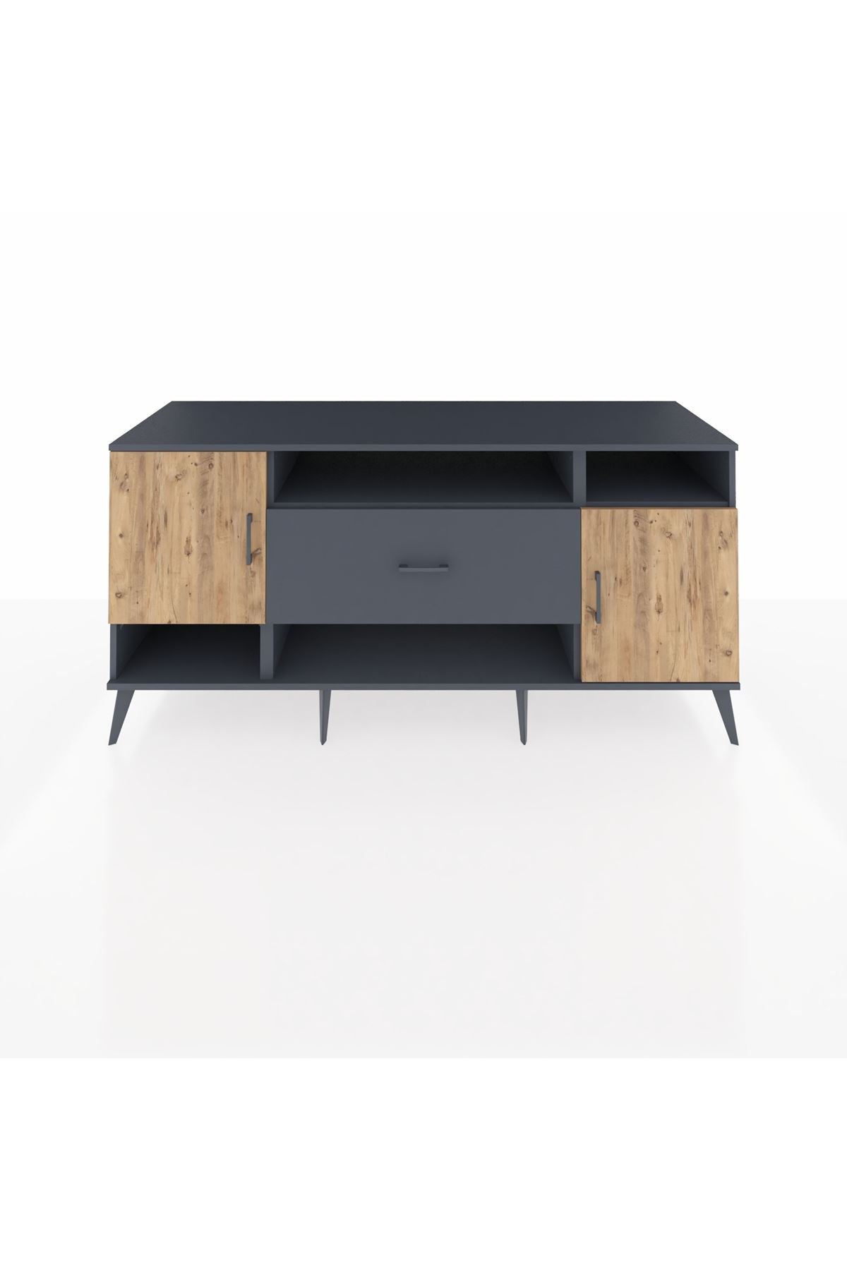 Kronos Konsol 5 Raflı Tek Çekmeceli 2 Kapaklı 176x59x83 - S610M023V11C