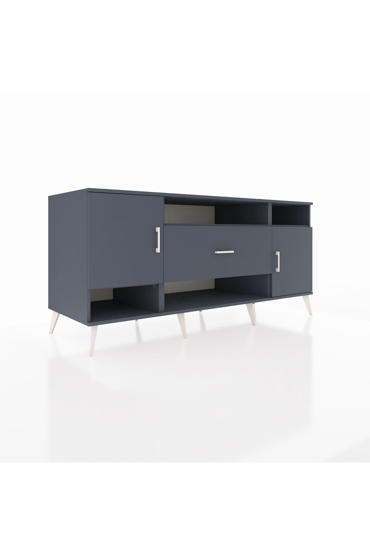 Kronos Konsol 5 Raflı Tek Çekmeceli 2 Kapaklı 176x59x83 - S610M023V17C