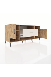 Kronos Konsol 5 Raflı Tek Çekmeceli 2 Kapaklı 176x59x83 - S610M023V19C