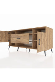 Kronos Konsol 5 Raflı Tek Çekmeceli 2 Kapaklı 176x59x83 - S610M023V21C