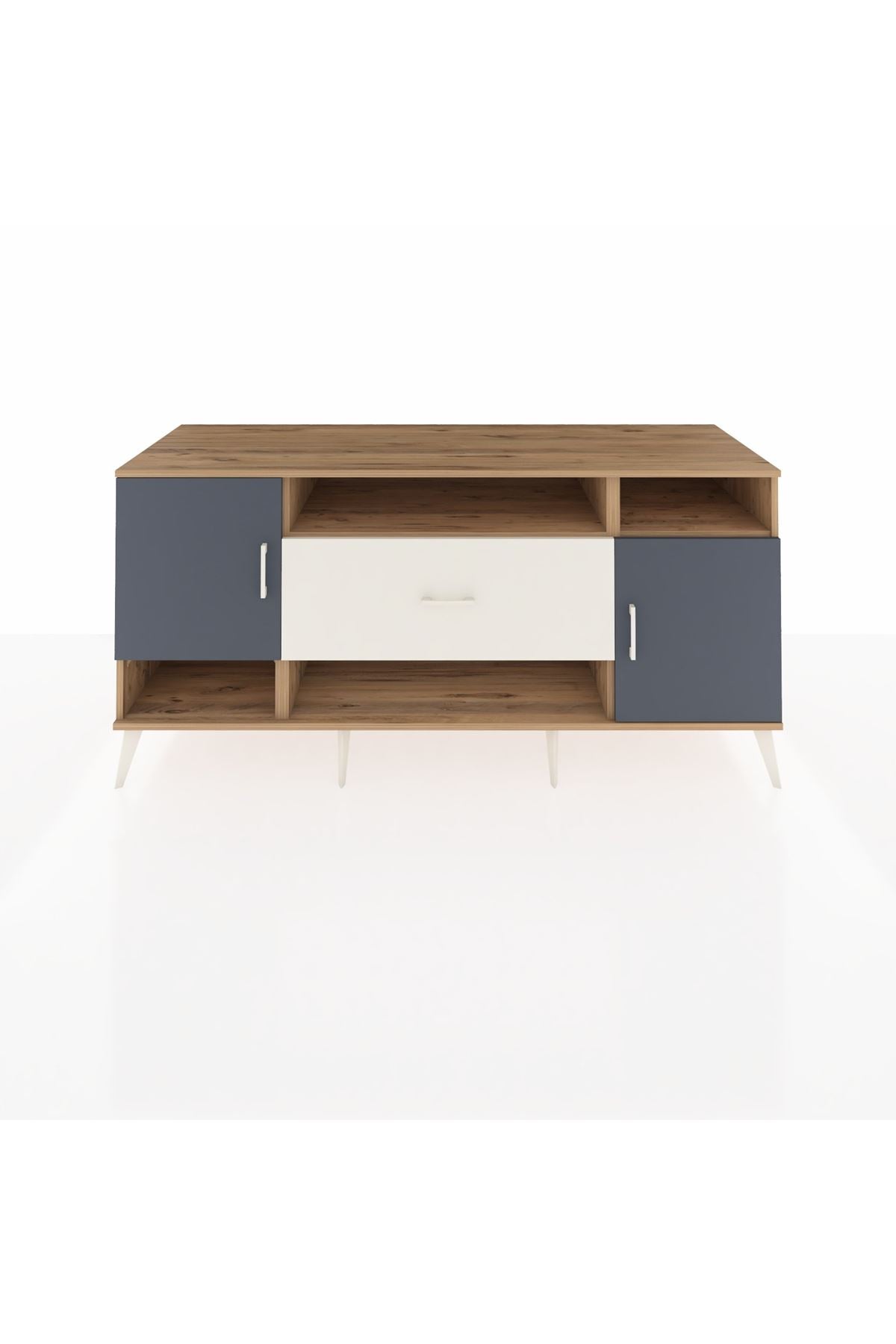 Kronos Konsol 5 Raflı Tek Çekmeceli 2 Kapaklı 176x59x83 - S610M023V25C