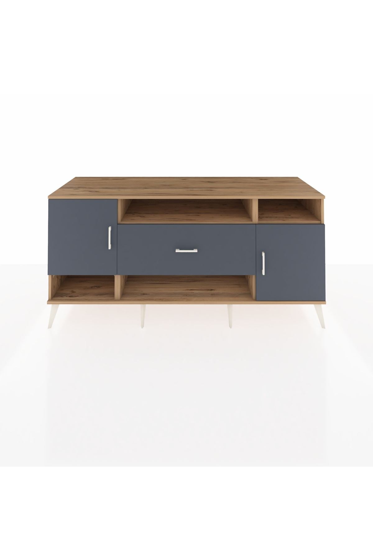 Kronos Konsol 5 Raflı Tek Çekmeceli 2 Kapaklı 176x59x83 - S610M023V26C