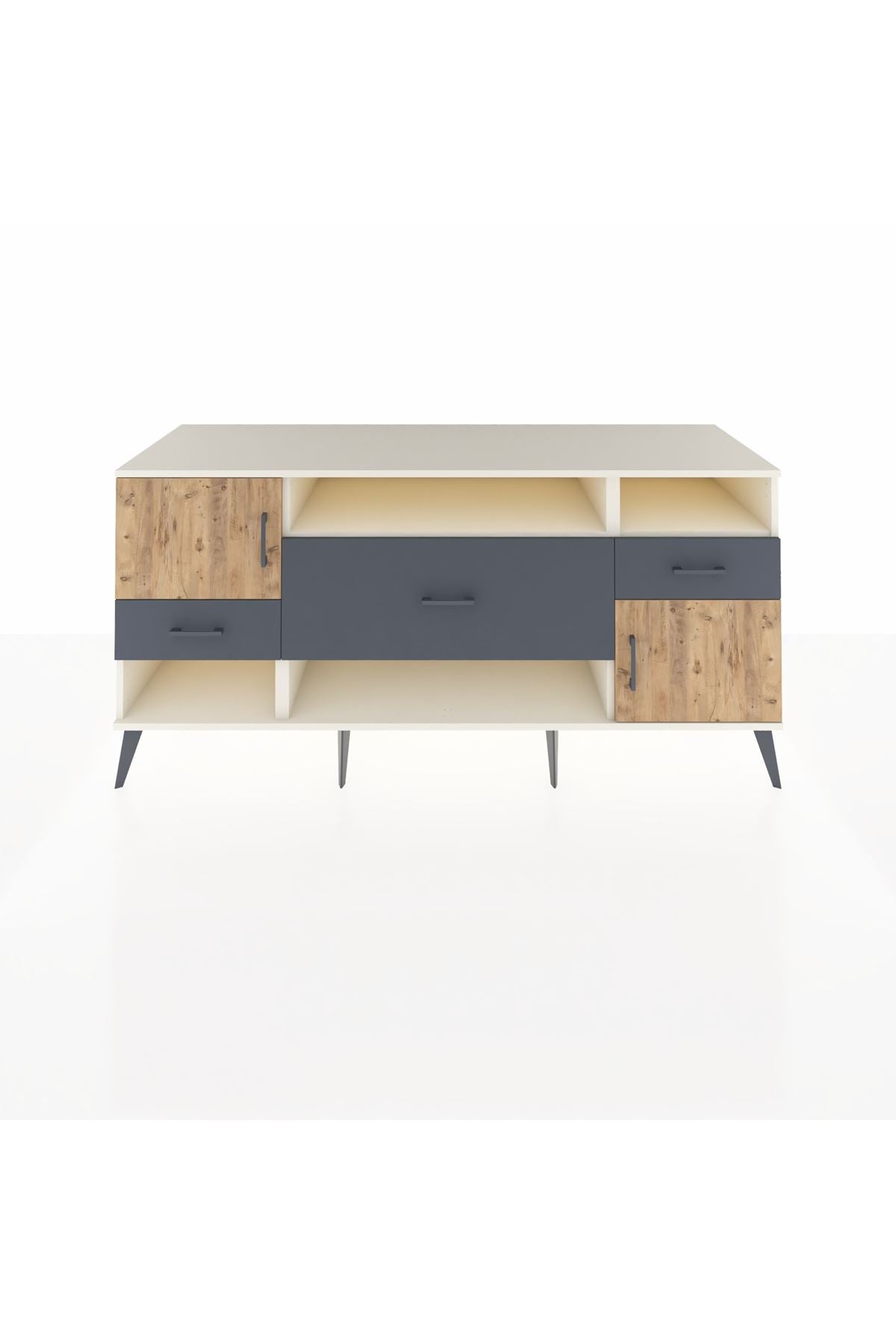 Kronos Konsol 3 Raflı 3 Çekmeceli 2 Kapaklı 176x59x83 - S610M024V02C