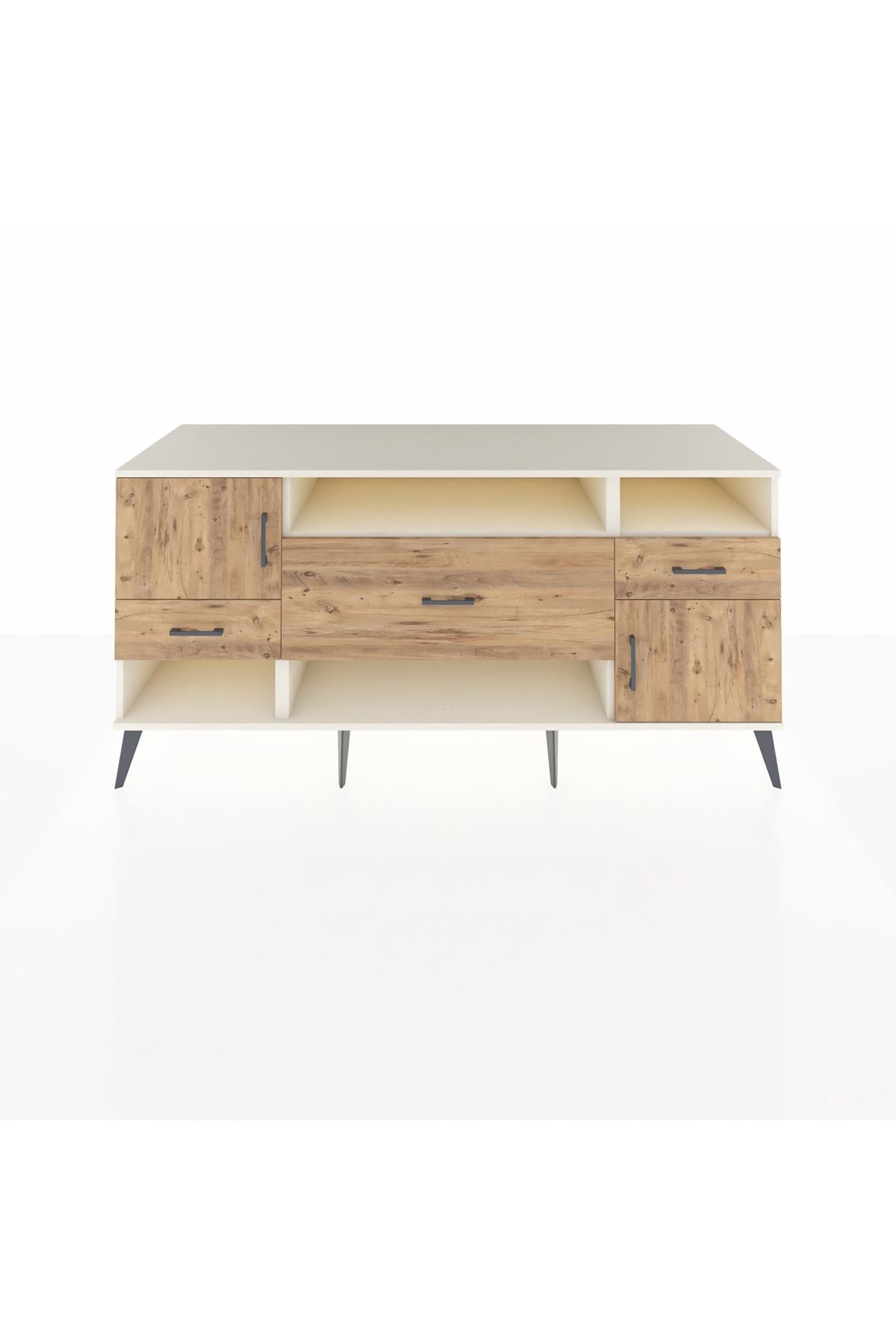 Kronos Konsol 3 Raflı 3 Çekmeceli 2 Kapaklı 176x59x83 - S610M024V03C