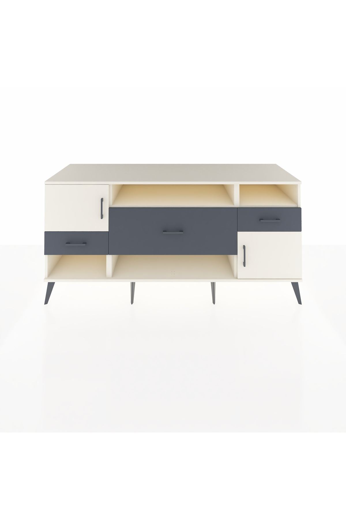 Kronos Konsol 3 Raflı 3 Çekmeceli 2 Kapaklı 176x59x83 - S610M024V05C