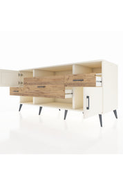 Kronos Konsol 3 Raflı 3 Çekmeceli 2 Kapaklı 176x59x83 - S610M024V06C