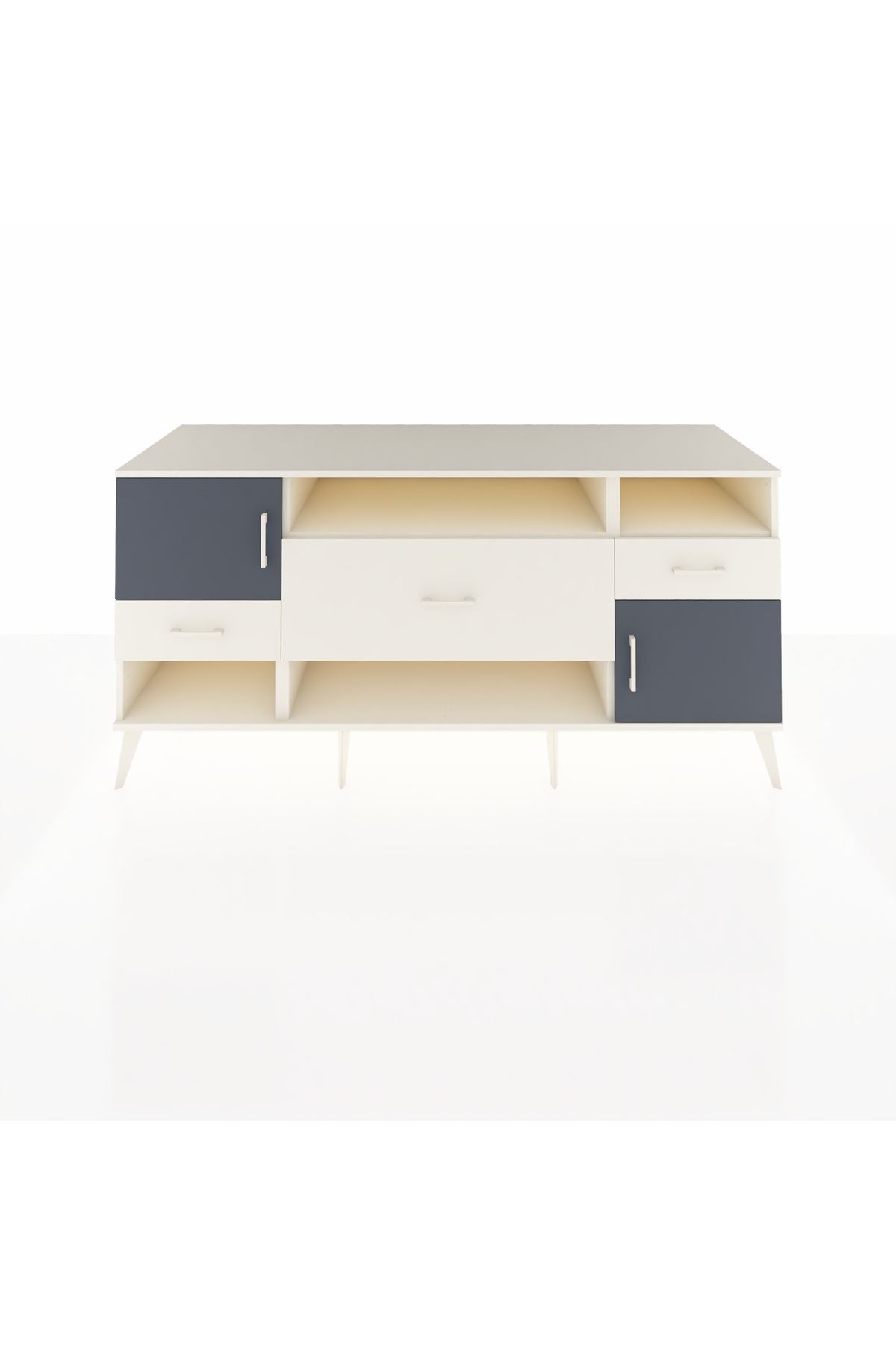 Kronos Konsol 3 Raflı 3 Çekmeceli 2 Kapaklı 176x59x83 - S610M024V07C