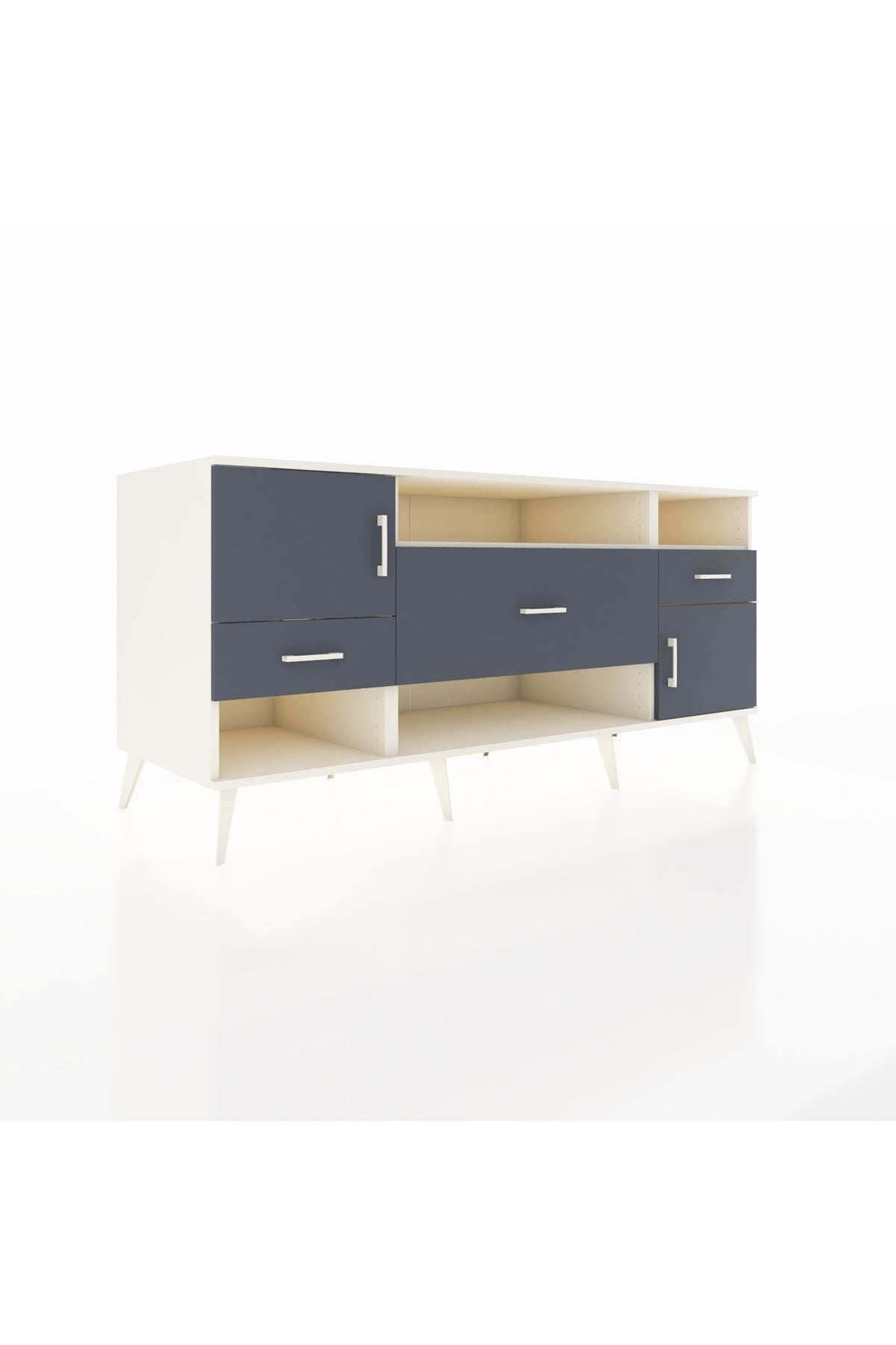Kronos Konsol 3 Raflı 3 Çekmeceli 2 Kapaklı 176x59x83 - S610M024V08C