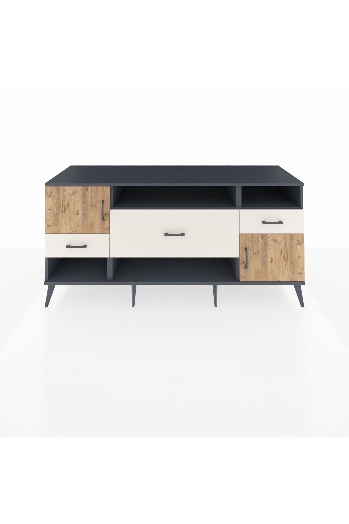 Kronos Konsol 3 Raflı 3 Çekmeceli 2 Kapaklı 176x59x83 - S610M024V10C