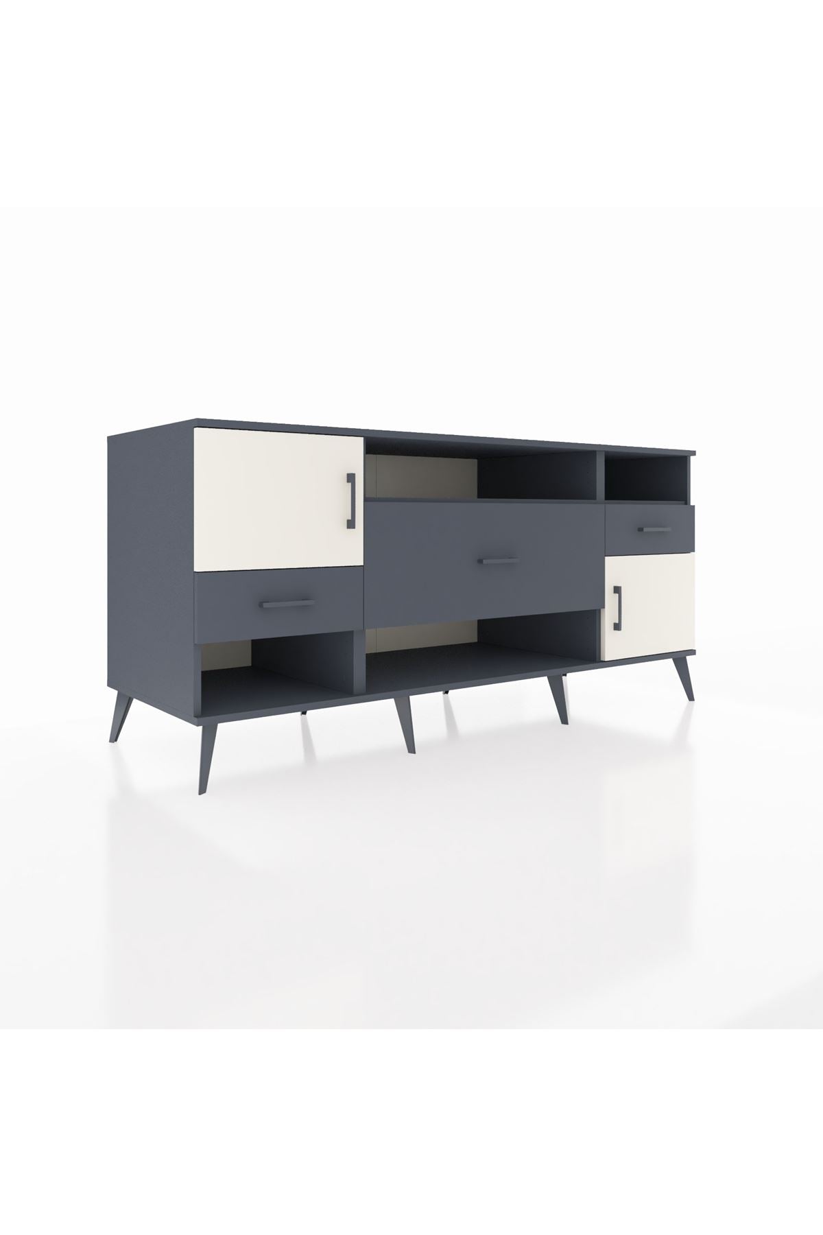 Kronos Konsol 3 Raflı 3 Çekmeceli 2 Kapaklı 176x59x83 - S610M024V14C