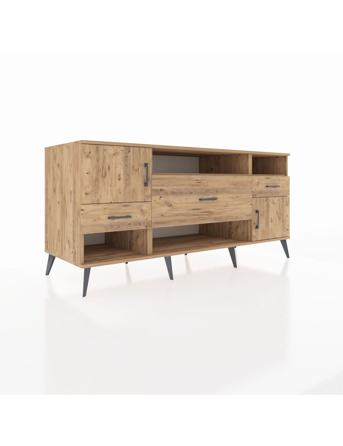 Kronos Konsol 3 Raflı 3 Çekmeceli 2 Kapaklı 176x59x83 - S610M024V21C