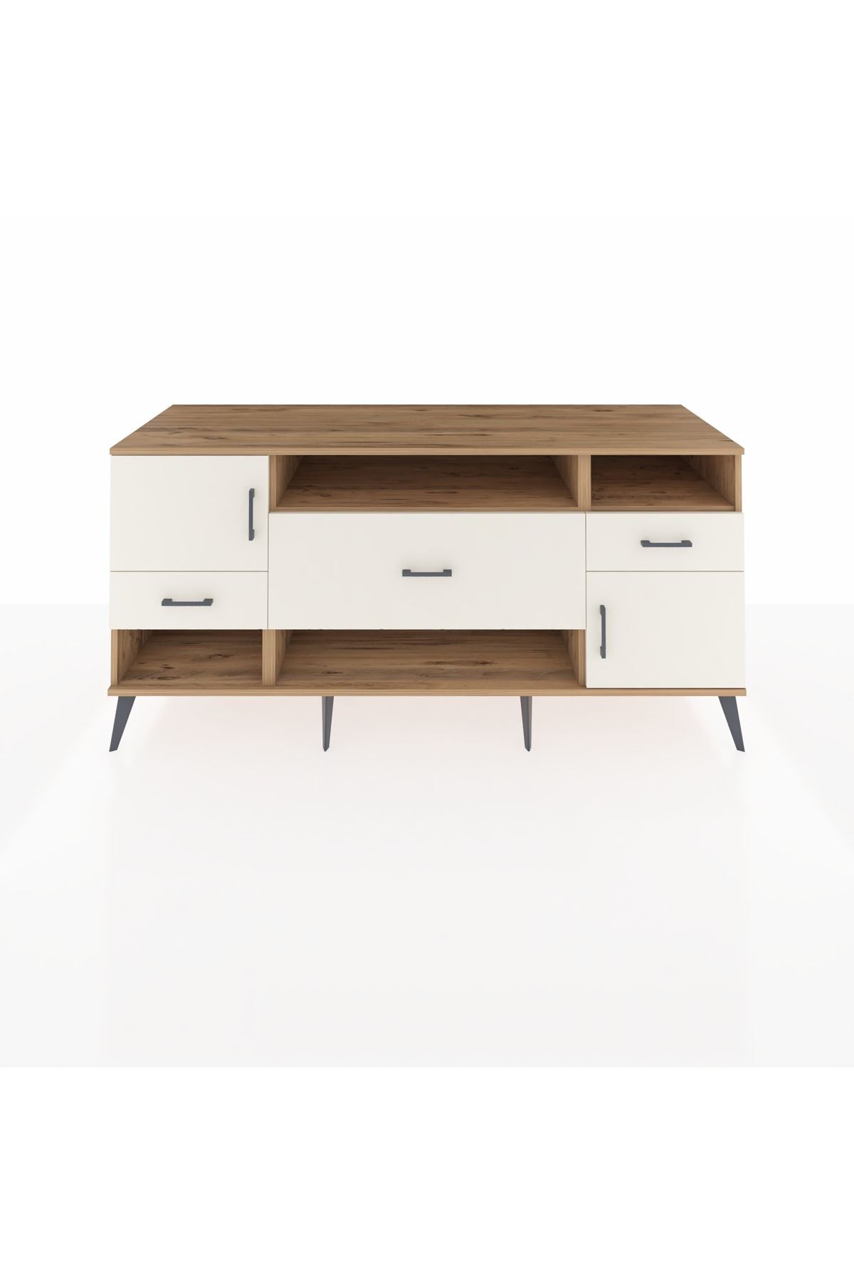 Kronos Konsol 3 Raflı 3 Çekmeceli 2 Kapaklı 176x59x83 - S610M024V22C