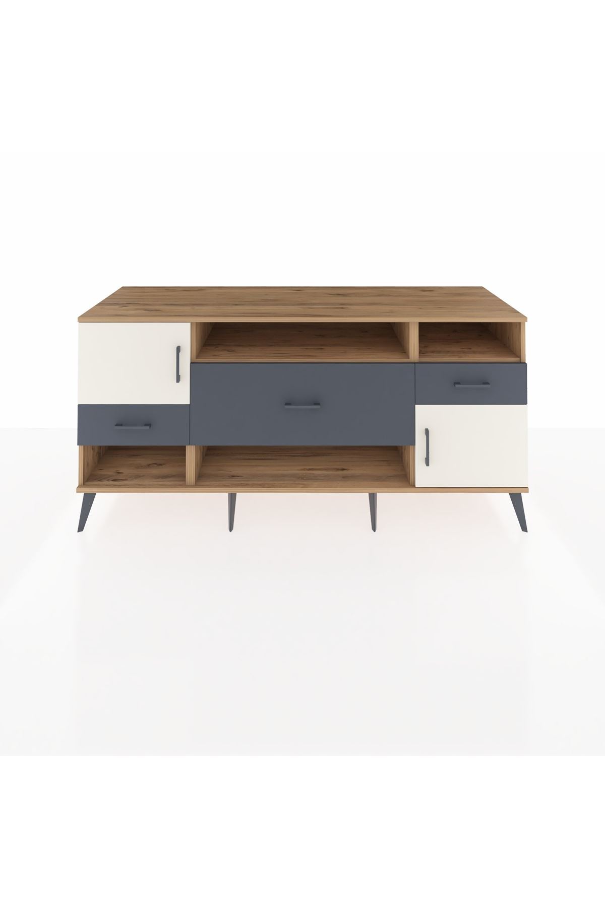 Kronos Konsol 3 Raflı 3 Çekmeceli 2 Kapaklı 176x59x83 - S610M024V23C