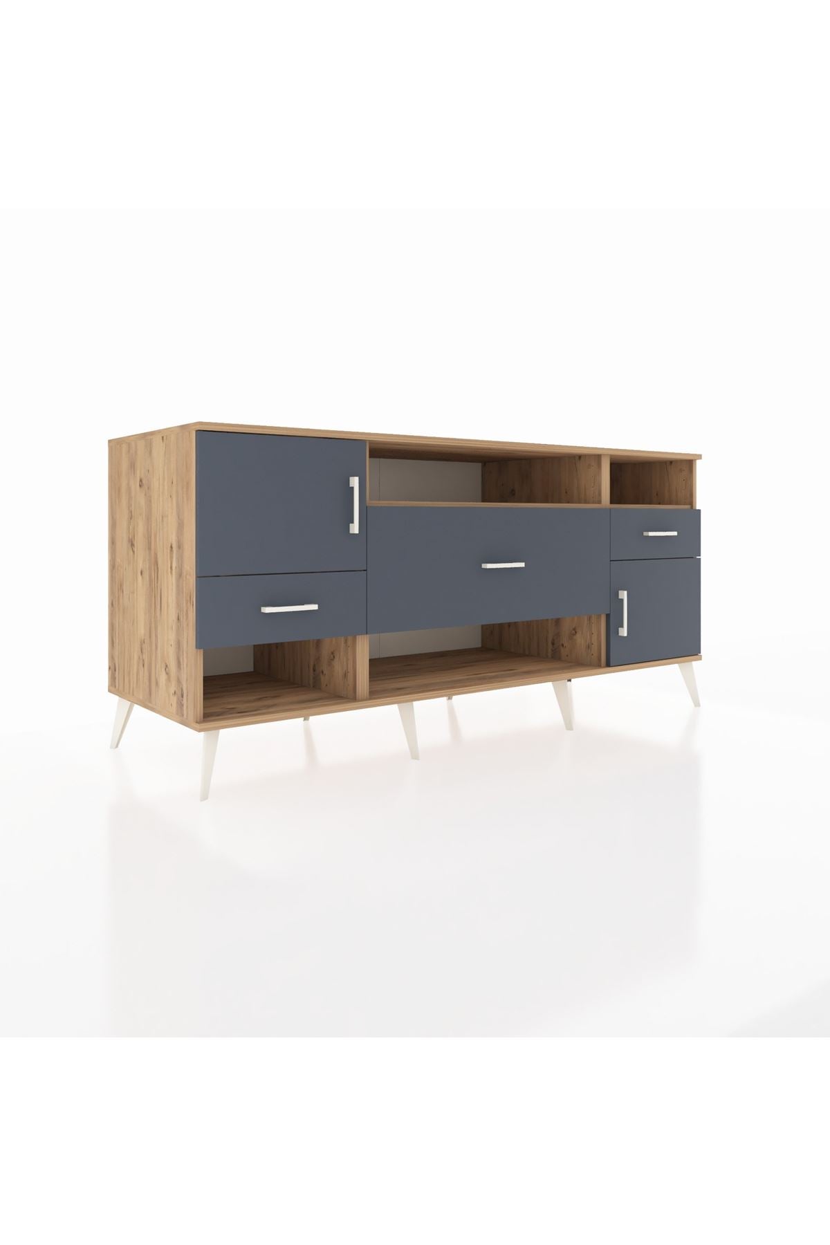 Kronos Konsol 3 Raflı 3 Çekmeceli 2 Kapaklı 176x59x83 - S610M024V26C