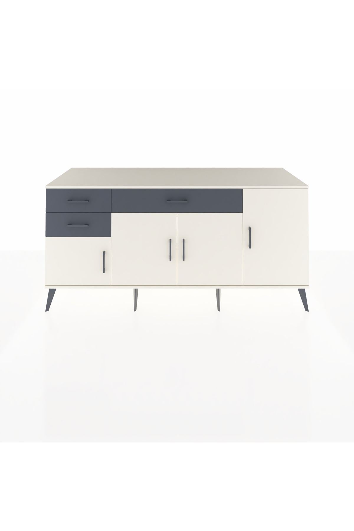 Kronos Konsol 3 Raflı 3 Çekmeceli 4 Kapaklı 176x59x83 - S610M025V05C