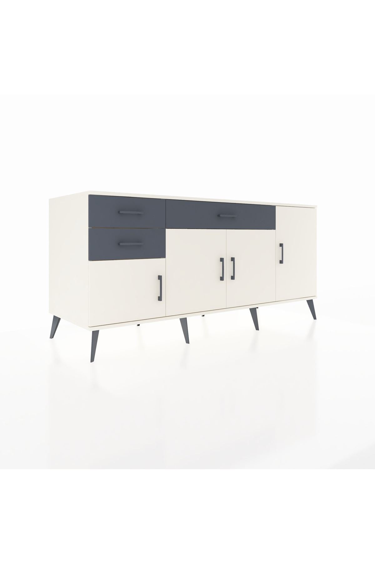 Kronos Konsol 3 Raflı 3 Çekmeceli 4 Kapaklı 176x59x83 - S610M025V05C