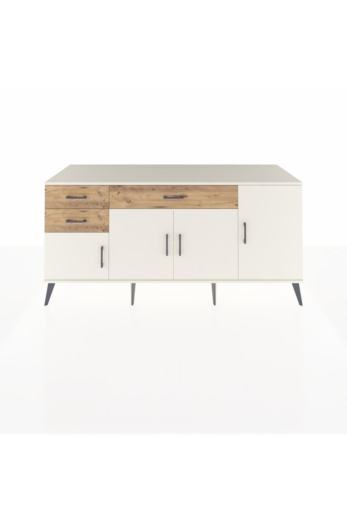 Kronos Konsol 3 Raflı 3 Çekmeceli 4 Kapaklı 176x59x83 - S610M025V06C