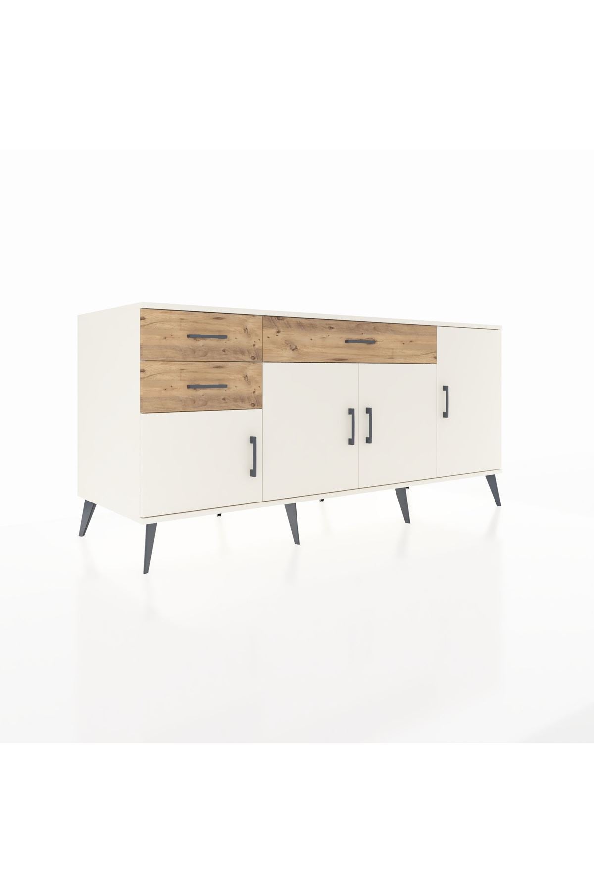 Kronos Konsol 3 Raflı 3 Çekmeceli 4 Kapaklı 176x59x83 - S610M025V06C