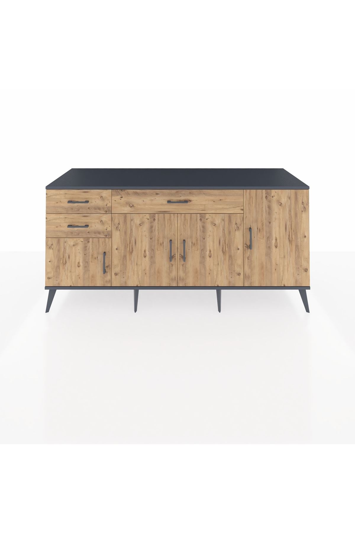 Kronos Konsol 3 Raflı 3 Çekmeceli 4 Kapaklı 176x59x83 - S610M025V12C
