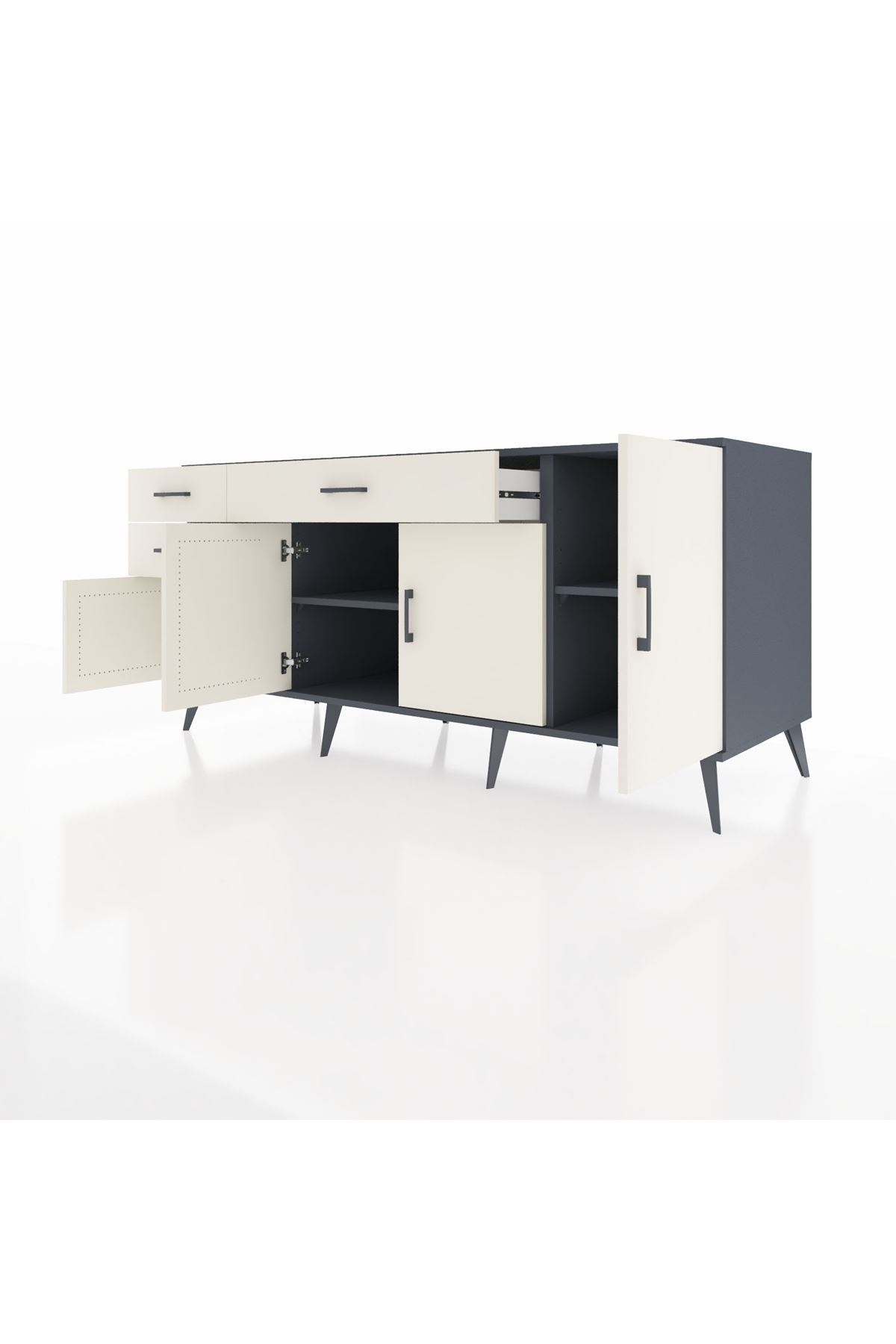 Kronos Konsol 3 Raflı 3 Çekmeceli 4 Kapaklı 176x59x83 - S610M025V13C