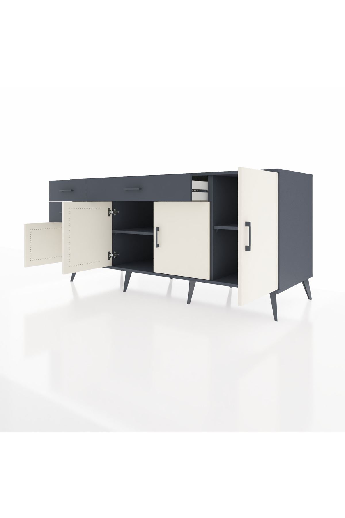 Kronos Konsol 3 Raflı 3 Çekmeceli 4 Kapaklı 176x59x83 - S610M025V14C