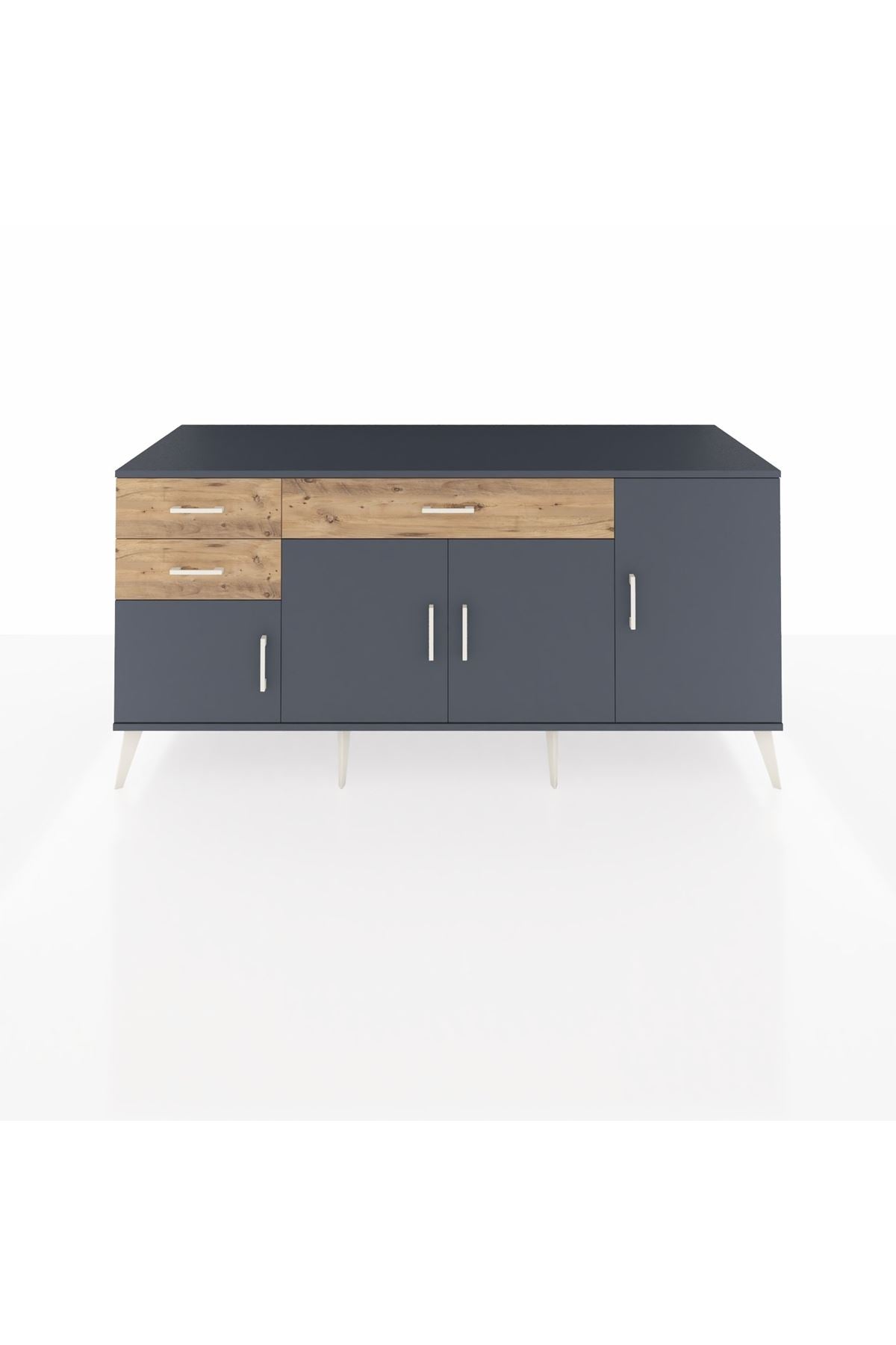 Kronos Konsol 3 Raflı 3 Çekmeceli 4 Kapaklı 176x59x83 - S610M025V18C