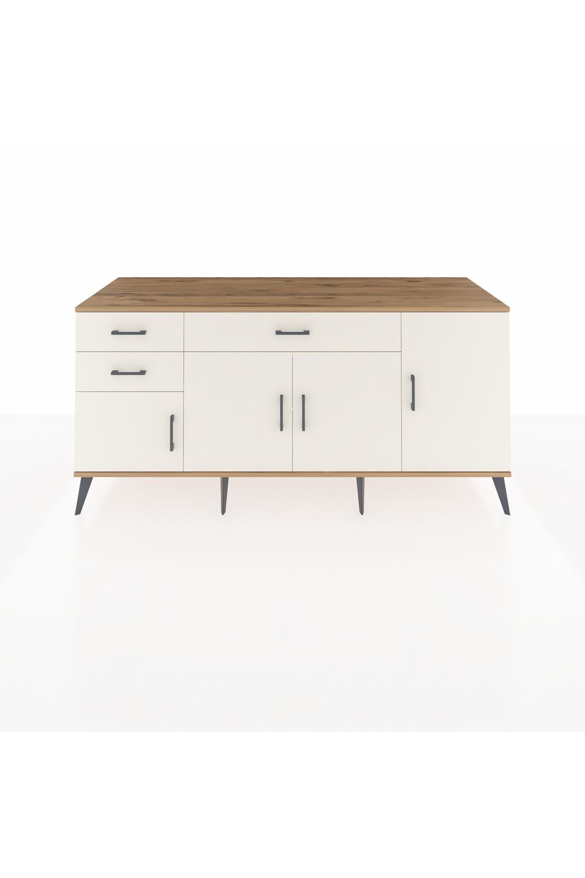 Kronos Konsol 3 Raflı 3 Çekmeceli 4 Kapaklı 176x59x83 - S610M025V22C
