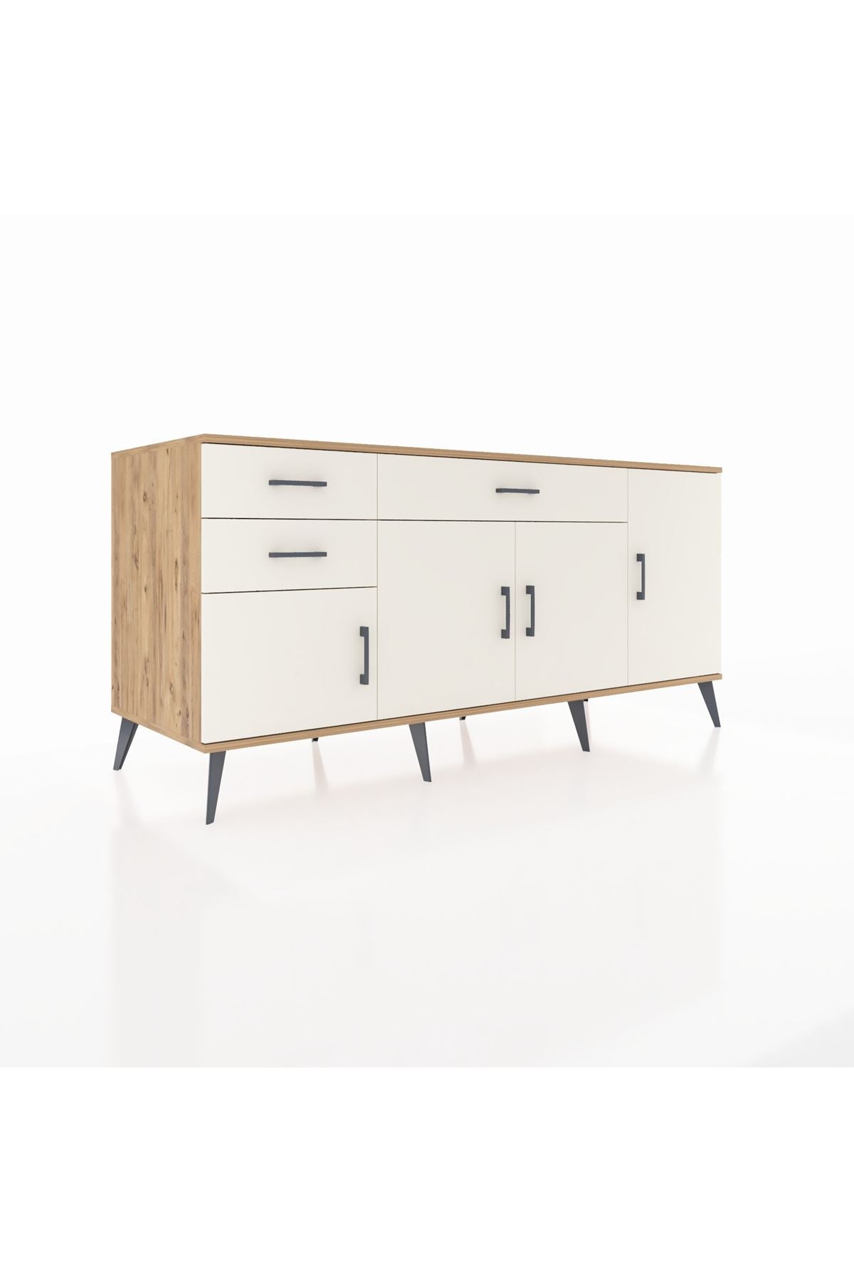 Kronos Konsol 3 Raflı 3 Çekmeceli 4 Kapaklı 176x59x83 - S610M025V22C